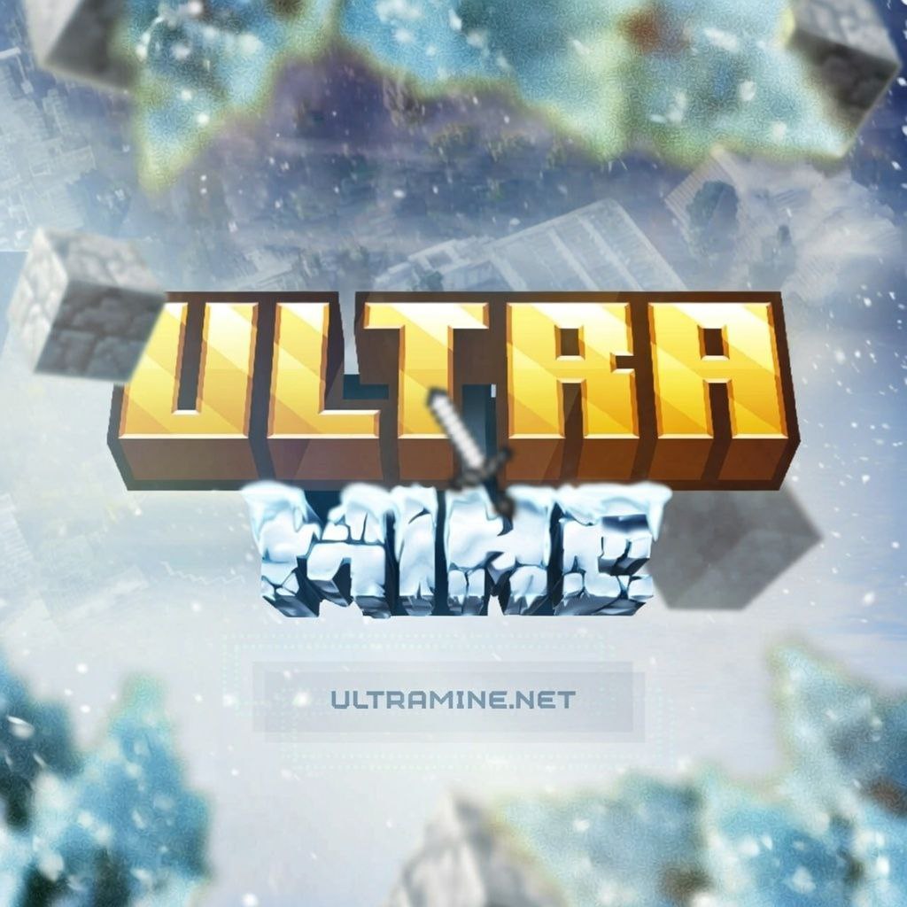 Иконка сервера Майнкрафт UltraMine на bedrock версия - [Без мини-игр, Без модов] - мониторинг айпи адресов