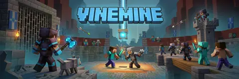 Скриншот сервера Майнкрафт VineMine