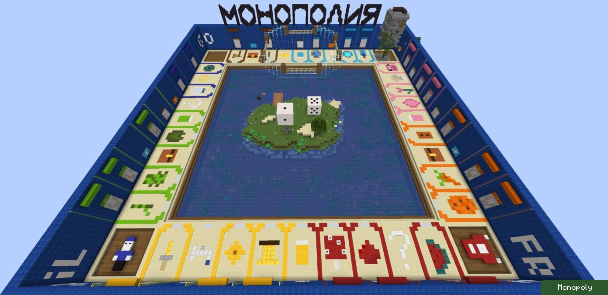 Скриншот сервера Майнкрафт MONOPOLY ❤️ на java версия 1.21.11